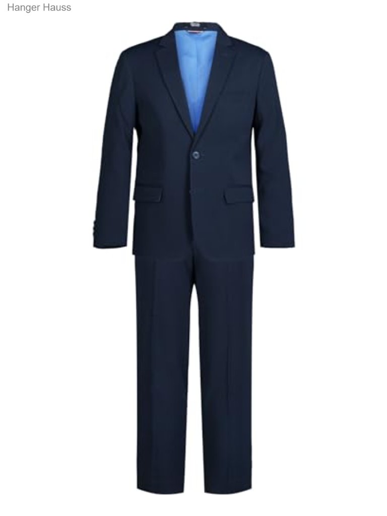 Boys' 2-Piece Formal Suit Set Single-Breasted, Long Sleeve, 2-Button, Dry
